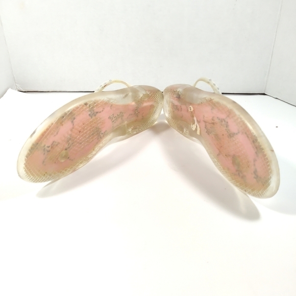 Stuart Weitzman women's rhinestone jelly slippers shoes  Size: 7 - Picture 5 of 7